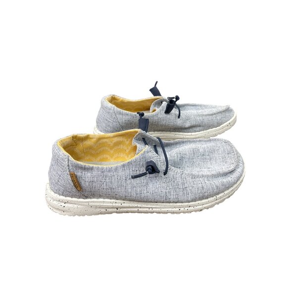 Hey Dude Wendy Womens Gray Slip-On Loafers Casual Shoes Size 6 SKU 8757 - Picture 16 of 16